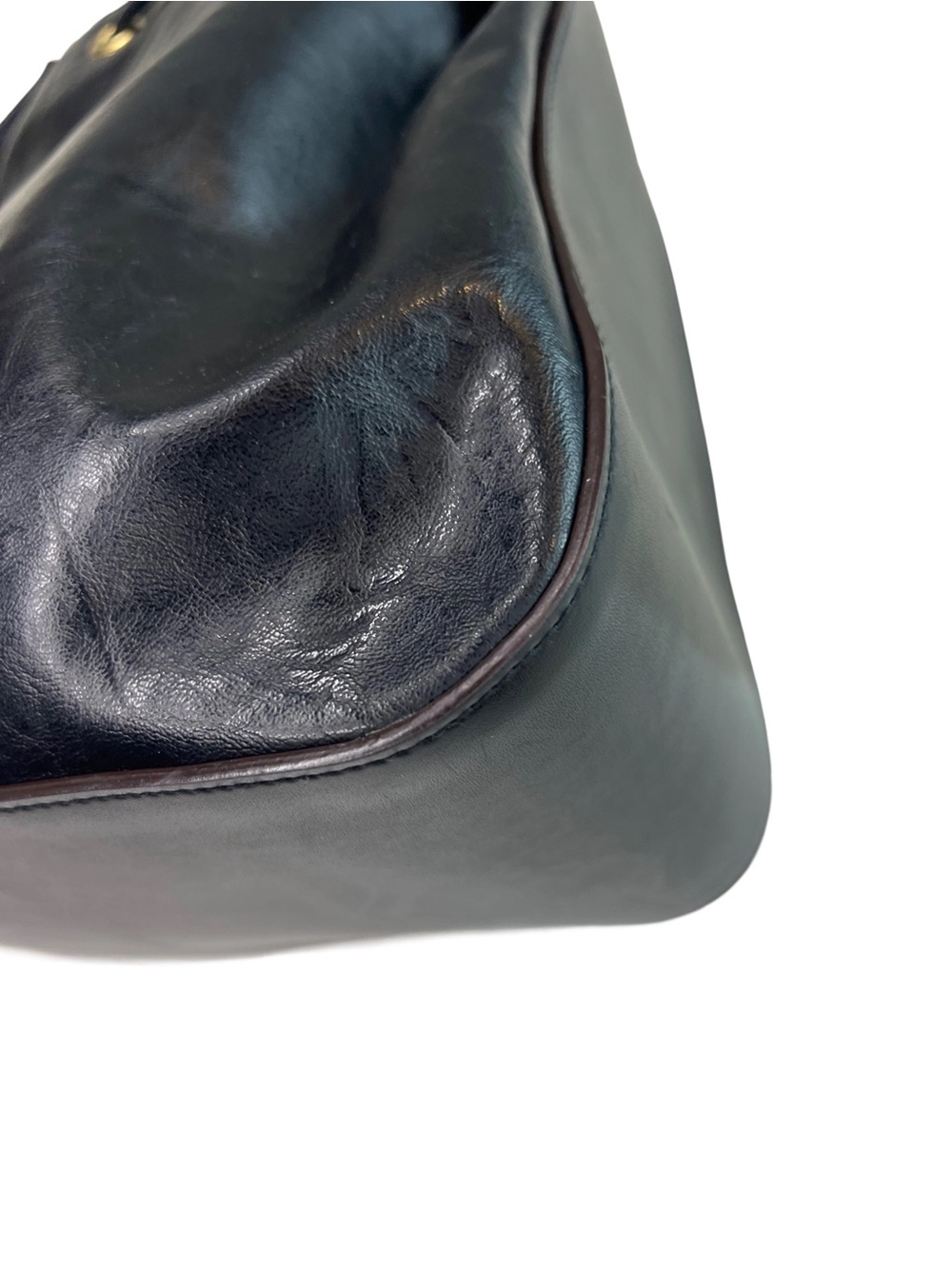 90s Mondani Black Bucket Shoulder Bag With Drawstring Closure - Picture 11 of 13